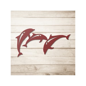 Dolphin Metal Art / Aquatic wall art / Ocean decor / dolphin metal decor / Dolphin wall Decor