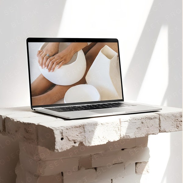 Macbook Mockup Laptop Mockup Device Mockup Computer Screen Mockup Minimalist Mockup Aesthetic Mockup Minimal Branding UX Photoshop PSD