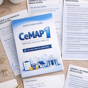 Guida rapida allo studio per la certificazione CeMAP 1 per consulenti ipotecari, con domande di esercitazione.