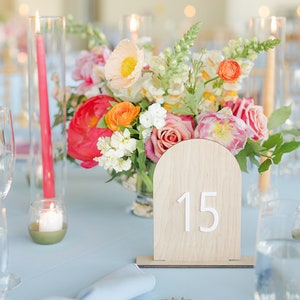 Table Numbers | Wedding Table Numbers | Wood Table Numbers | Arched Table Numbers | Modern Table Numbers | Boho Table Numbers | Wedding