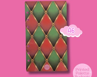 Traditional Christmas A6 Budget Binder Dashboard, Laminated Insert