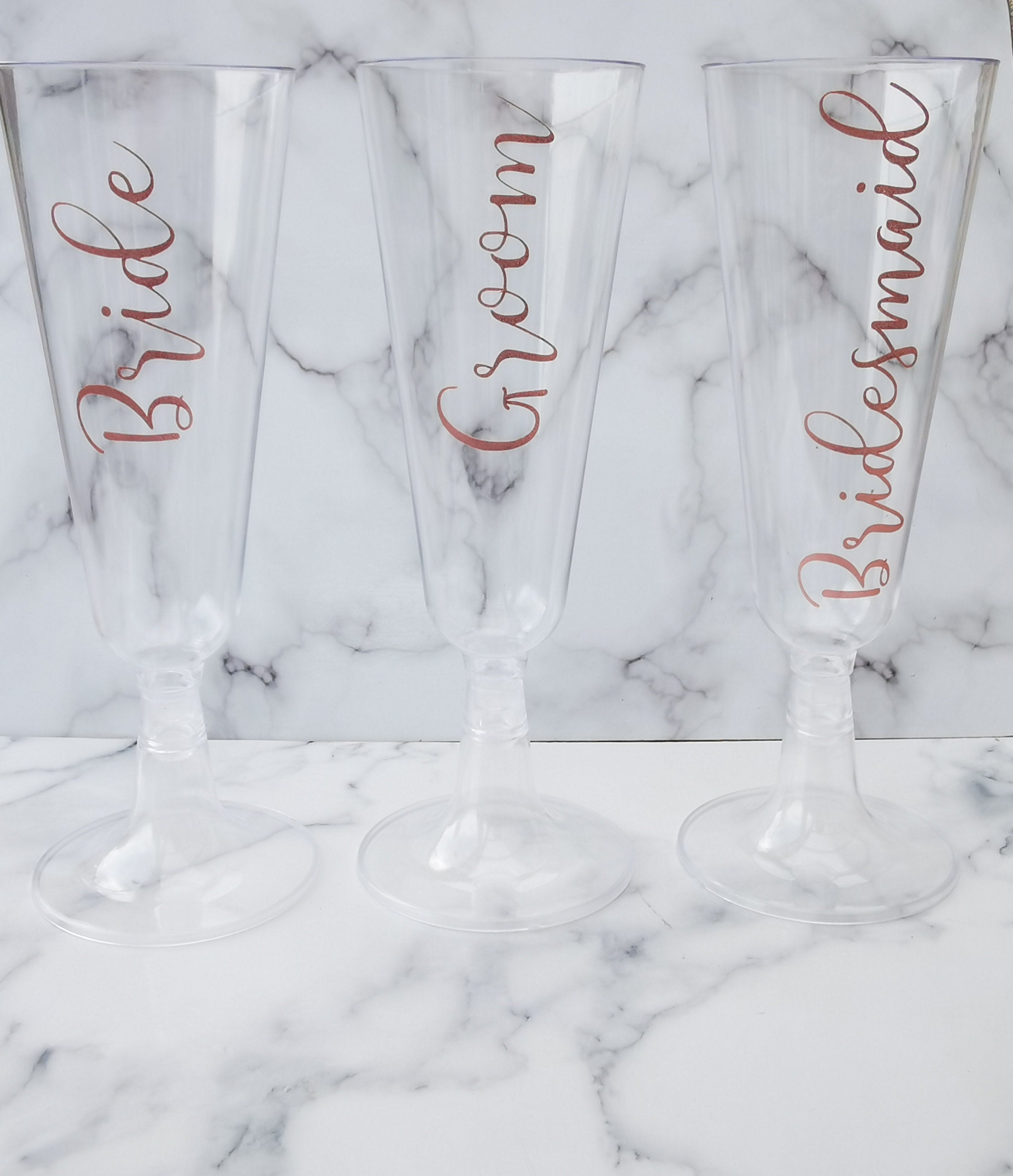 Champagne Flute Names Personalised Champagne Flute Decals Etsy UK