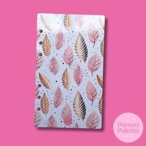 Pink & Gold Leaf Dashboard, A6 Dashboard, Budget Binder Dash, Budgeting Dashboard, Cash Stuffing, Cash Envelope System, Cute Dashboards