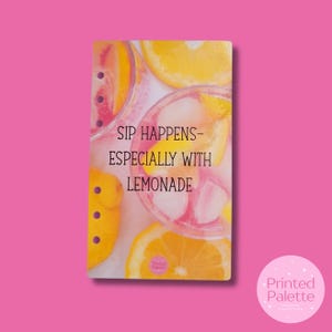 Sip Happens Dashboard, Summer Dashboard, Lemonade Dashboard, Cute A6 Dashboard, Budget Binder Dash, Laminated Dashboards, Cash Stuffing