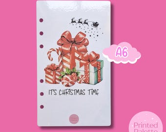 Christmas Savings A6 Dashboard, Laminated Budget Binder Insert