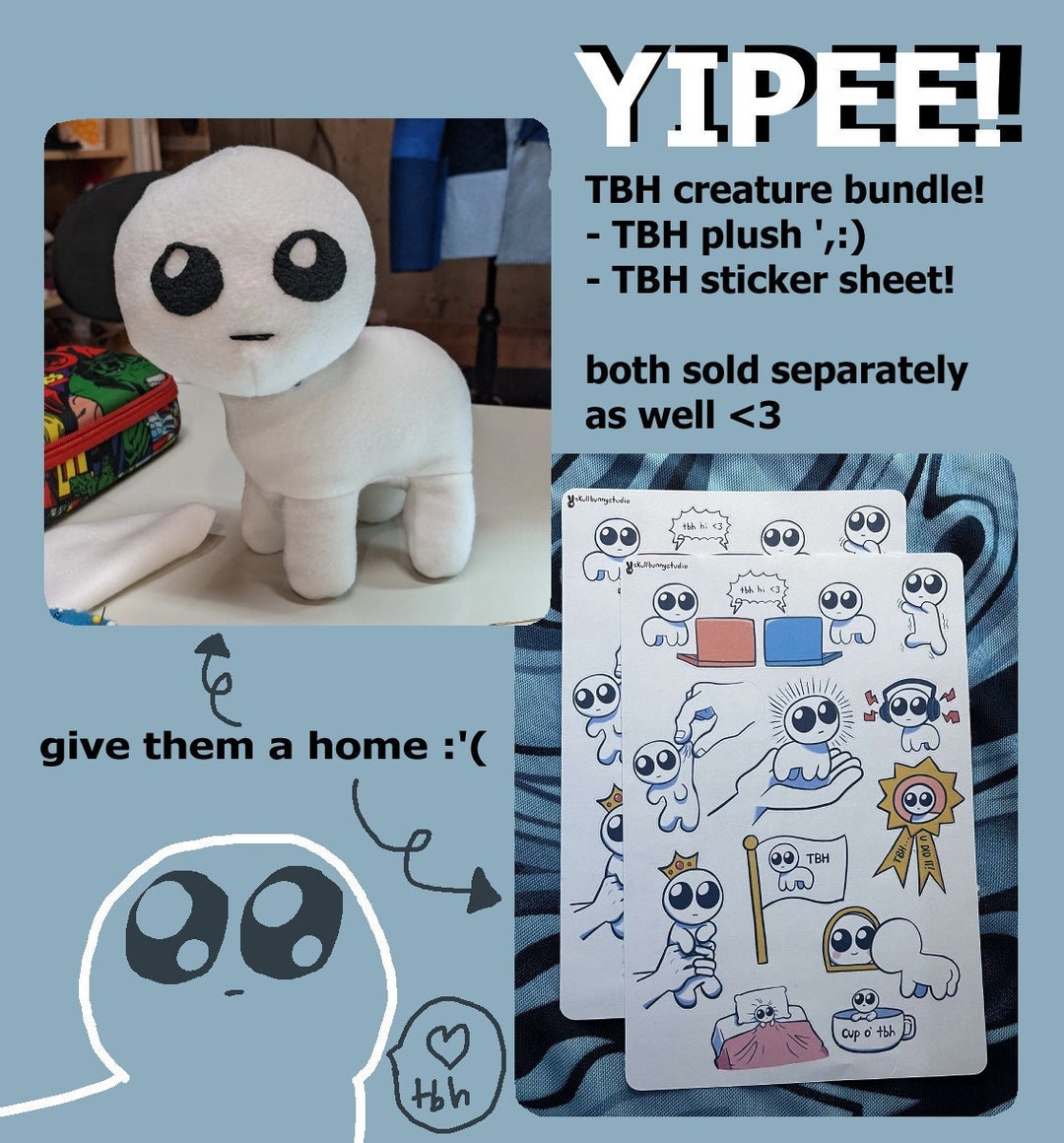 TBH Creature Bundle PLUSHIE STICKERS Etsy