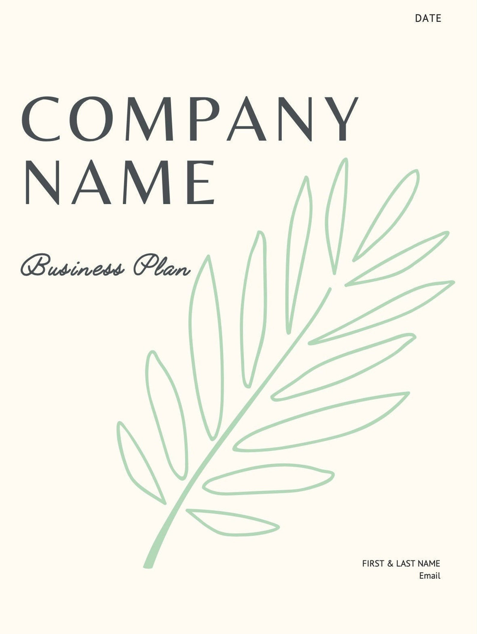 Business Plan Template Etsy