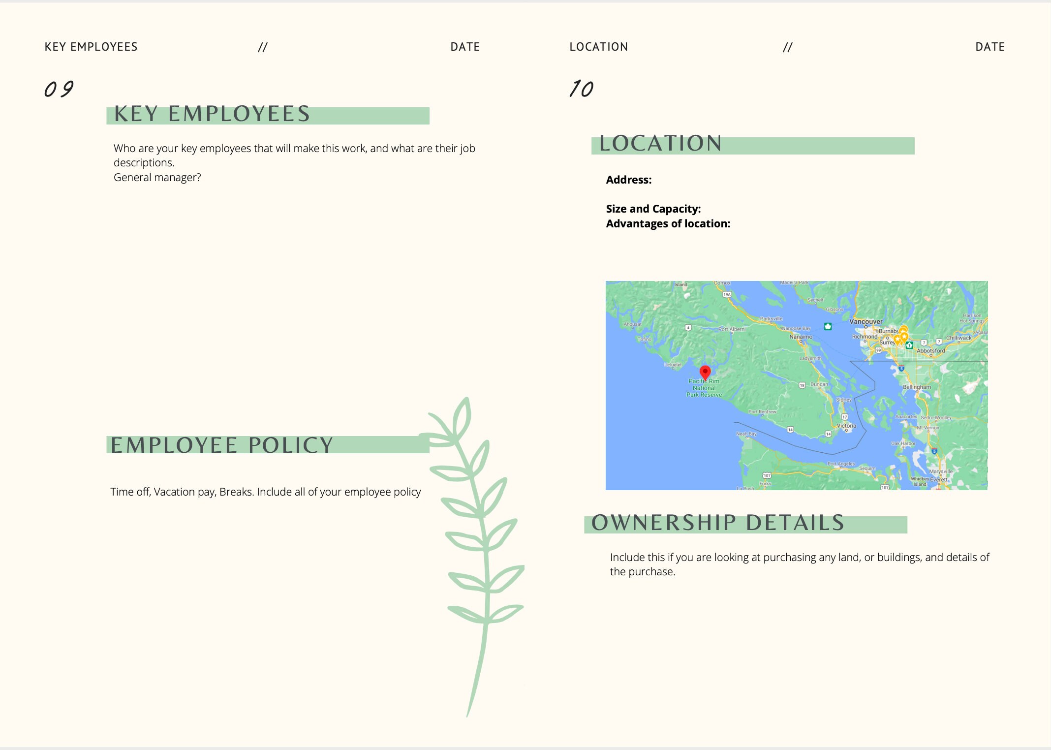 Business Plan Template Etsy