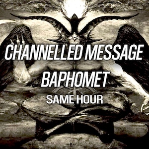 1 HORA Mensaje canalizado de Baphomet Deidad psíquica Tarot Lectura de Baphomet Portal de Baphomet Brujería Pagano Wicca Demonio Goetia Satanás Misma hora