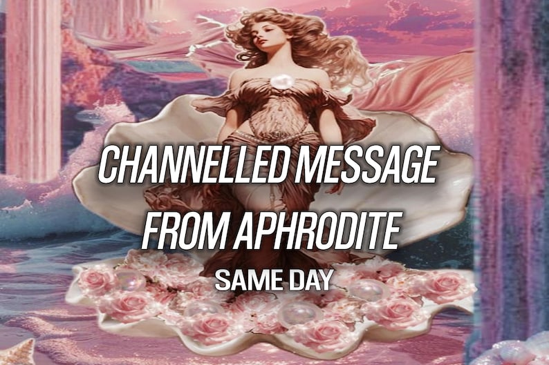 SAMMA DAG Afrodite Kanaliserat Meddelande Psykisk Gudom Tarot 24 TIMMAR bild 1