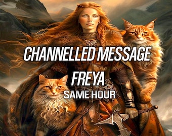 Lectura de mensajes canalizados de Freya (1 hora) - Tarot de la Deidad Psíquica Freyja - Misma hora
