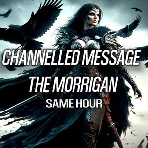 1 HORA El mensaje canalizado de Morrigan Deidad psíquica Tarot Lectura de Morrigan Portal de Morrigu Brujería Paganismo Wicca Diosa celta Misma hora
