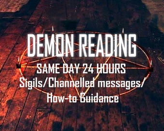 SAME DAY Demon Reading Demon Channelled Message Sigil Download Portal