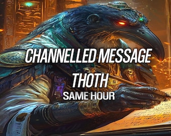 1 HOUR Thoth Channelled Message Reading Psychic Deity Tarot Egypt - Same Hour