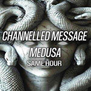 1 HORA Mensaje canalizado de Medusa Deidad psíquica Tarot Lectura de Medusa Portal de Medusa Brujería Paganismo Wicca Mitología griega Diosa Misma hora
