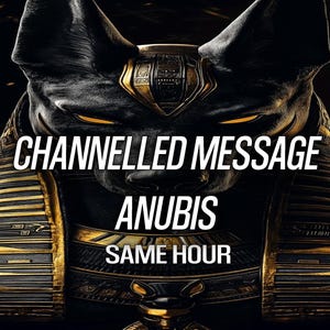 1 HORA Mensaje canalizado de Anubis Deidad psíquica Lectura de Tarot de Anubis Portal de Anubis Brujería Wicca pagana Dios egipcio Anubis Perro Chacal Ayuno