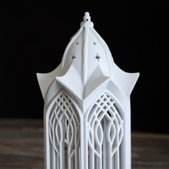 Peha - Lanterne lumineuse à eau et lumière L.17,5 x l.8 x H.30 cm