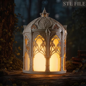 Gondielle Elven Lantern, Fantasy Lamp Decor, 3D Printable STL File