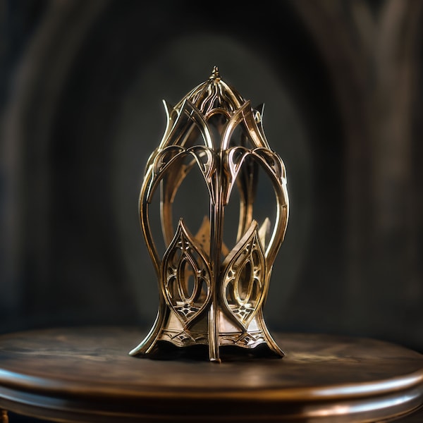 Laurelin Elven Lantern - Lord of the Rings-Inspired Lamp