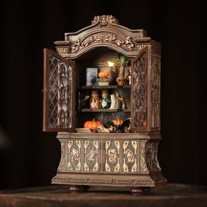 Samhain/Halloween Cabinet - Wizarding World-inspired Witch Cabinet