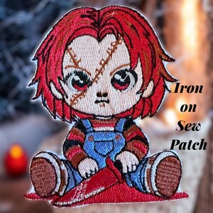 Toppa di Halloween, personaggio spaventoso da cucire o applicare con il ferro da stiro.