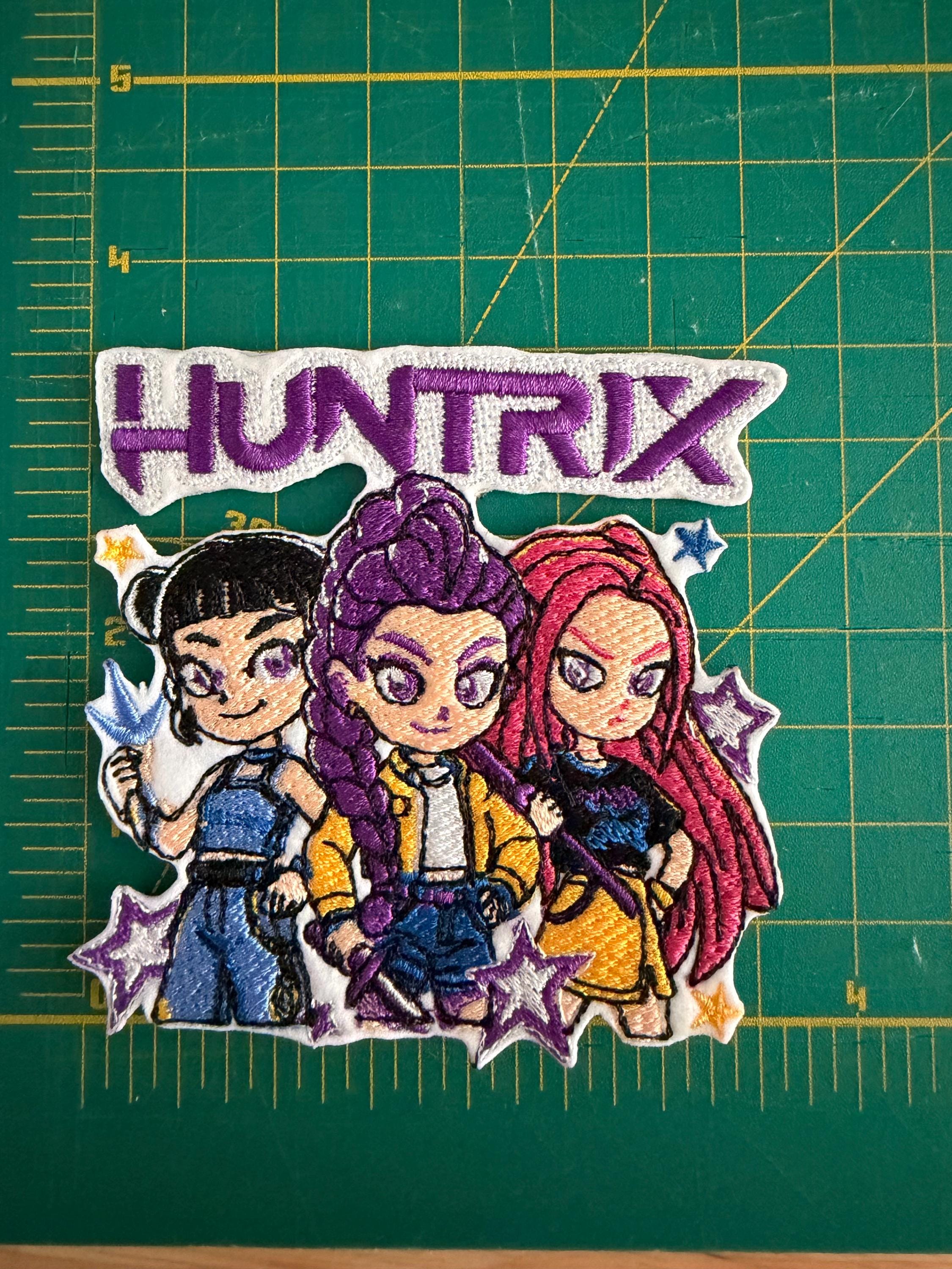 Huntrix Patch Huntrix Kpop Hunter Embroidered , Zoey,rumi, Mira Iron On, Sew Patch ...
