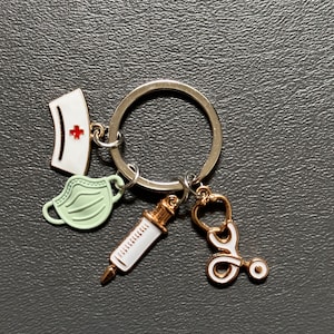 Nurse Keychain: Medical Charm Keyring, Appreciation Gift - Etsy