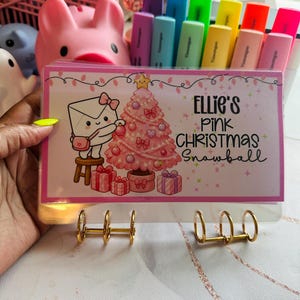RESERVA ANTICIPADA: El reto de ahorro navideño rosa de Ellie / El reto del sobre de dinero en efectivo navideño / Presupuesto navideño rosa