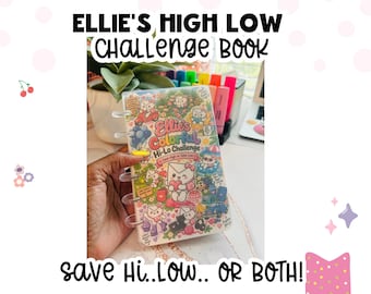 Ellie’s Hi-Low Colorful Icon Savings Challenges | Cash Stuffing Challenge | Save 250, 1,250 or 1,500
