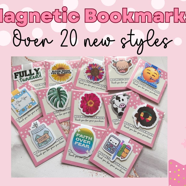Second release Magnetic Bookmarks-Characters-Cash Envelope Marker