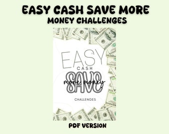 Easy Cash Budget Save More Money Challenges, Printable, Budget by Paycheck, US Letter, A6, Instant Download,Personal Budget