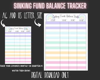 Sinking Funds Balance Tracker
