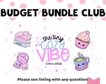 Monthly Budget Bundle Club | Aug Cozy Fall Savings Challenge Bundle | Early Bird Preorder | Ships Aug 20 | Cash Budgeting Challenges