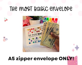 A5 The Most Basic Savings Challenge Book Envelope ONLY!