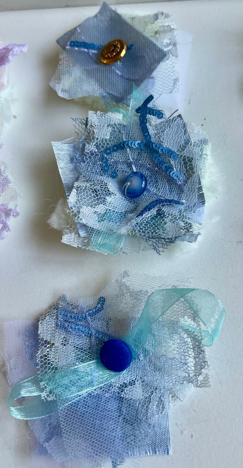 8 for 5 Dollar Snippet Clusters Fabric Ephemera Junk Journal Bundle - Etsy