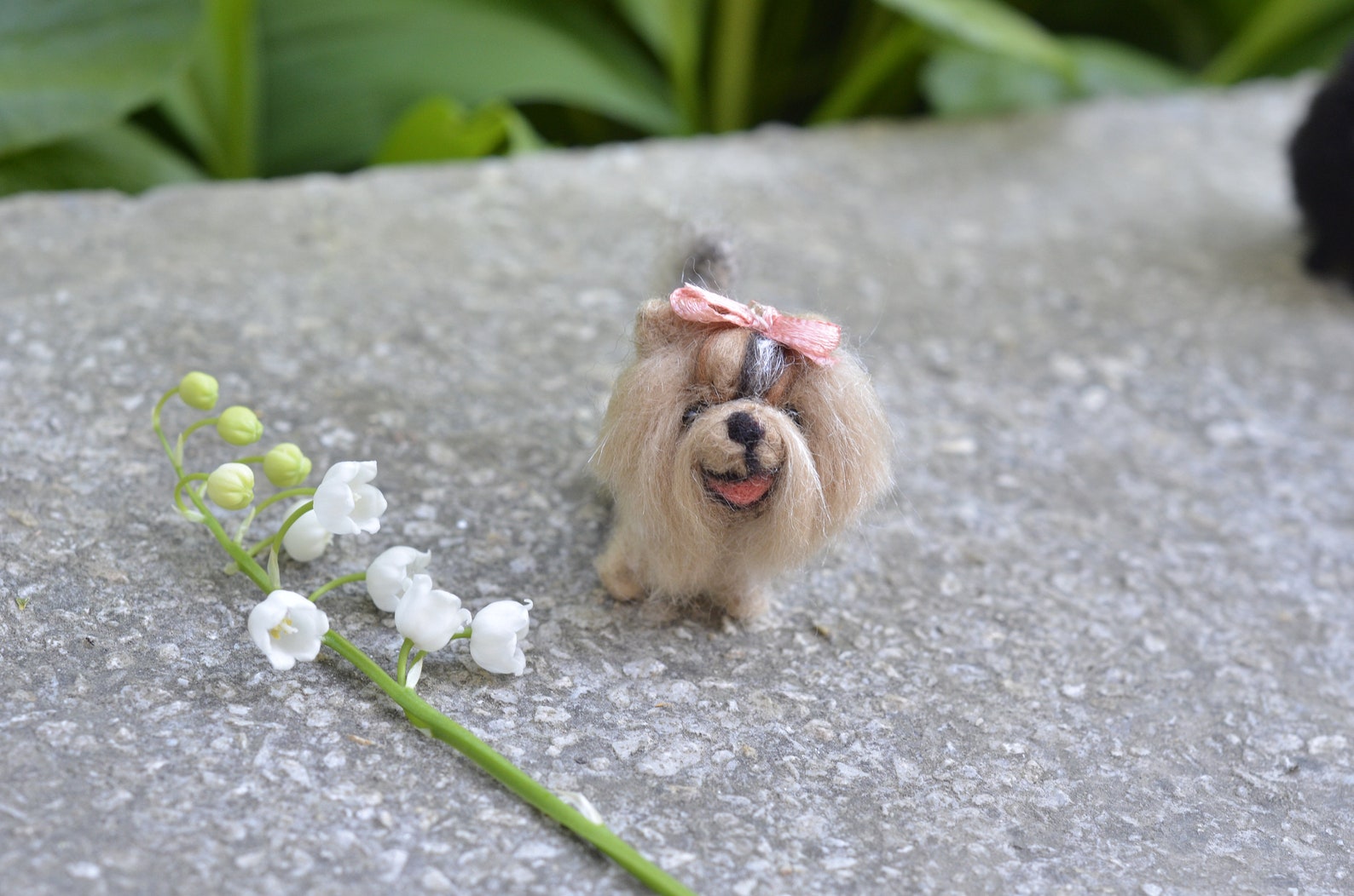 Miniature Yorkie Figurine Doll House Accessory Scale 112 Etsy