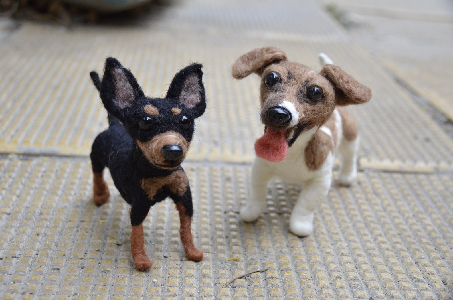 Custom Order Jack Russel Terrier Portrait Figurine Needle Etsy