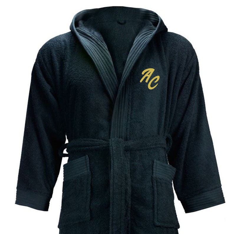 Personalized embroidered bathrobe with initials - Various colors