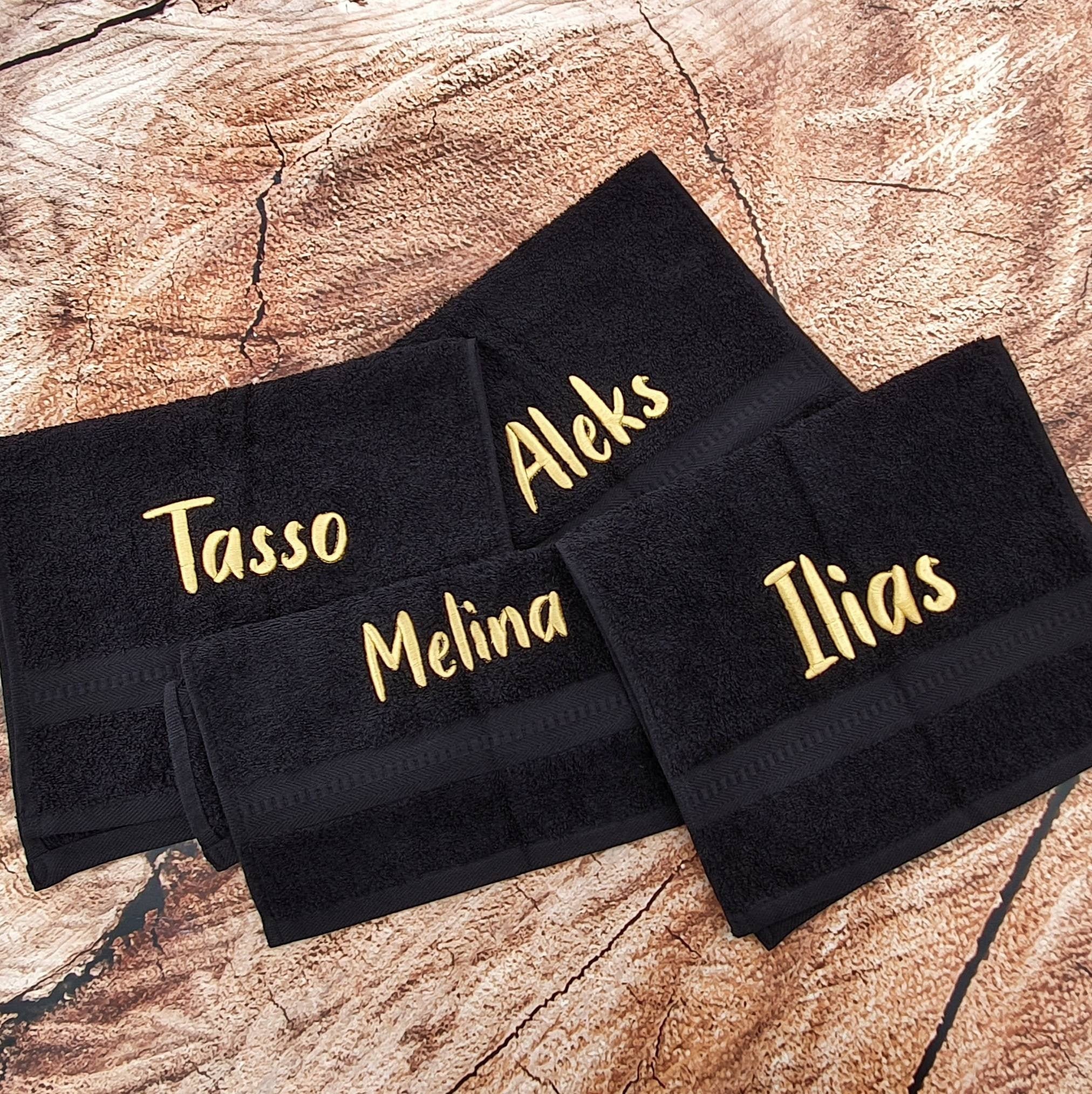 Personalized Embroidered Guest Towel 30 X 50 Cm Various Colors Etsy