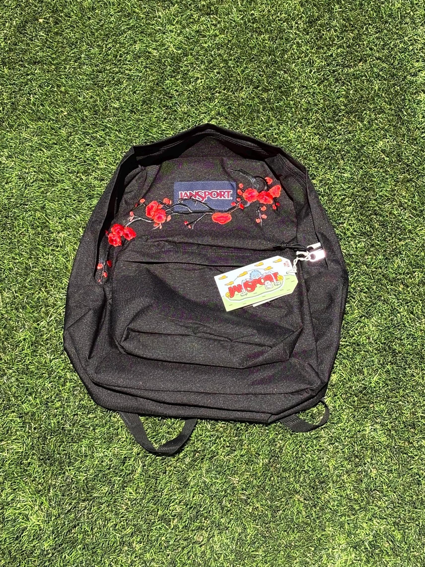 ALTO 42 BACKPACK IN CHERRY RED JACQUARD FABRIC main image 1