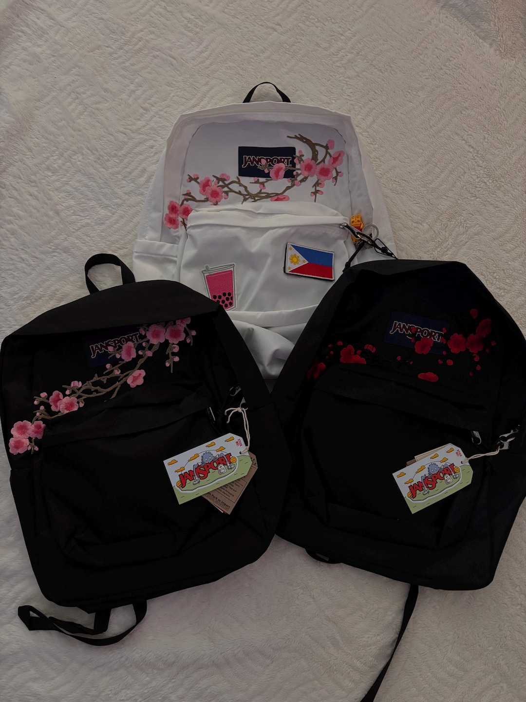 ALTO 42 BACKPACK IN CHERRY RED JACQUARD FABRIC main image 0