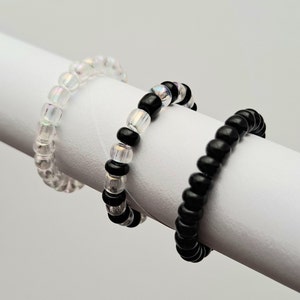 Handmade Stretchy Beaded Ring Set