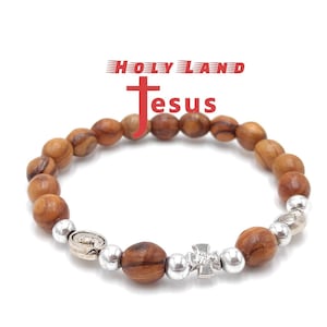 Armband Hand Made Olivenholz Armband Jerusalem Heiliges Land Für Frauen und Männer Besonderes Geschenk.