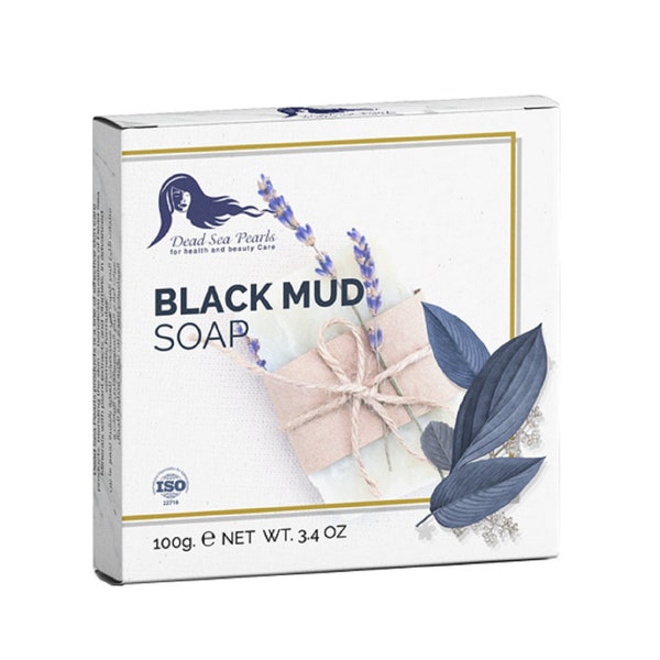 Dead Sea Black Mud Soap Face & Body ISO Certified  Skin Pure Moisture Natural  authentic directly extracted Pure Natural