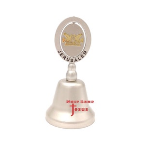 Bell Jerusalem Holy Land Metal Silver Gold Shalom souvenir Bethlehem Gift