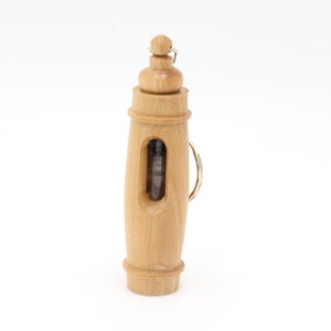 Key chain With Holy water Inside Hand Made carved on Olive Wood Holy Land Jerusalem  Blessing Gift