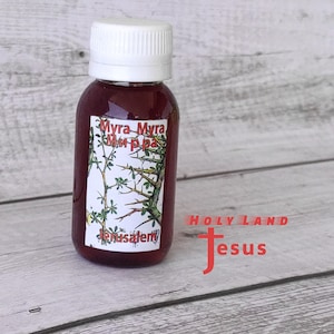 Salbung Öl Myrrhe gesegnet HeiligeLand natürliche & reine Myrrhe 70ml Duft Geschenk