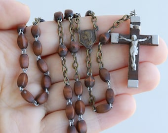ブラッドストーンのアンティークロザリオフランス製