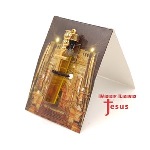 Olio d'oliva Santo Dalla Chiesa Sepolcrale Gerusalemme Terra Santa CON CARTA Regalo