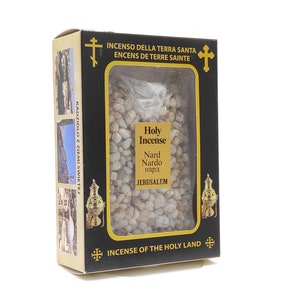 Holy Incense Nard Nardo 500Gr \ 17.6 OZ High Quality   From Holy Land Church Jerusalem Christian  With Box Terra Santa